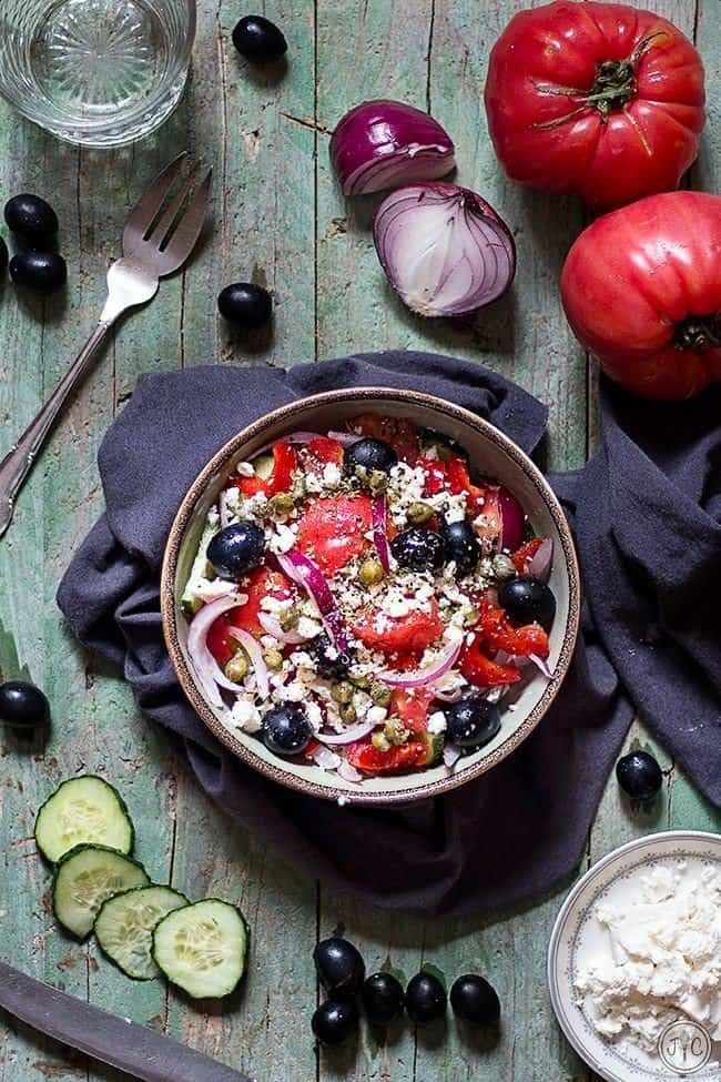 28 Recetas de Ensalada Griega: La dieta del Ultramaratonista Scott Jurek
