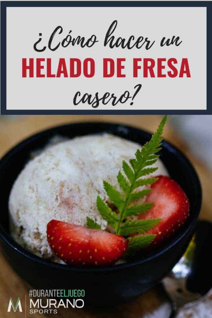 helado fresa