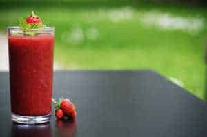 smoothie bebida fresa