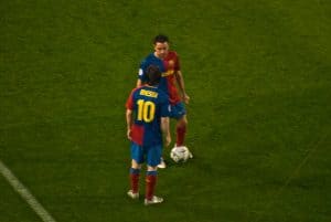 Xavi and Messi